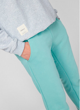 Спортивні брюки чоловічі тринитка ізумрудного кольору