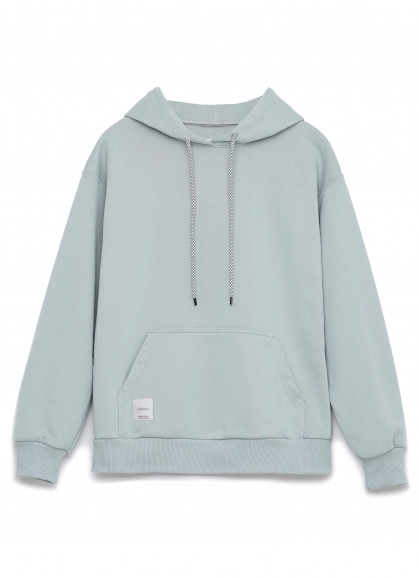 Худі унісекс тринитка сіро-оливкового кольору